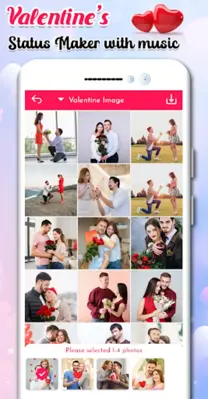 Valentine's Day Video Maker android App screenshot 2