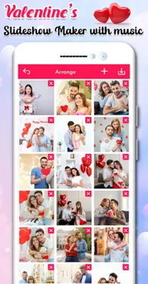 Valentine's Day Video Maker android App screenshot 5